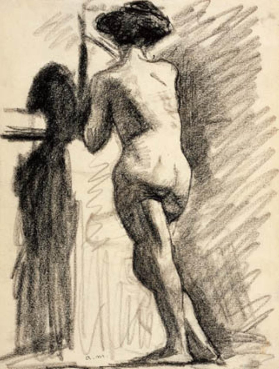 Modelka v baru od Albert Marquet