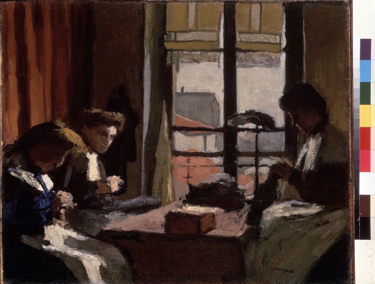 Milliners (Milliners). Obraz Pierra Alberta Marqueta (1875-1947). Olej na plátně. Ne: 1901-1902. Rozměr: 50,5 x 61 cm. Muzeum Ermitáž, Petrohrad (Saint-Petersburg) od Albert Marquet