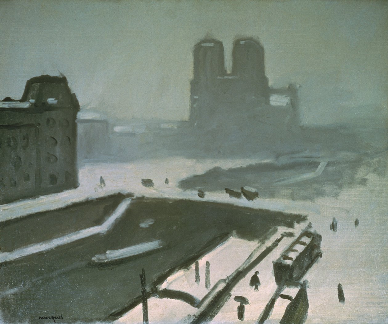 Notre Dame v zimě od Albert Marquet