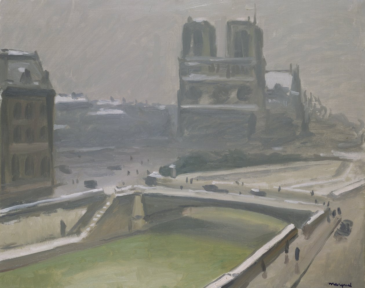 Notre Dame ve sněhu, po roce 1912 (olej na plátně) od Albert Marquet