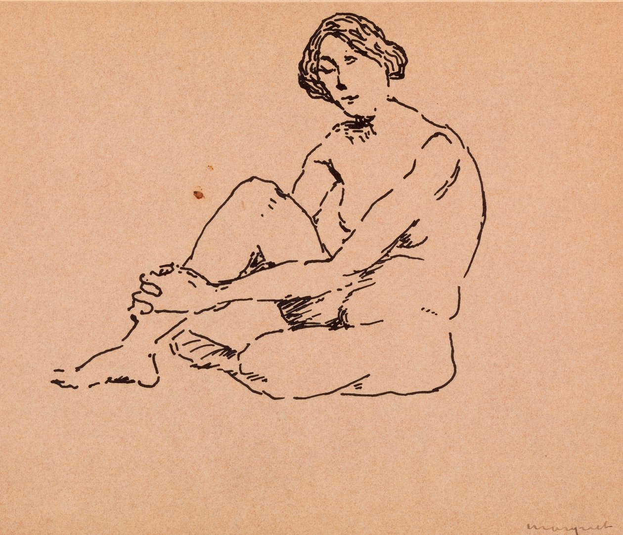 Nahý sedící od Albert Marquet