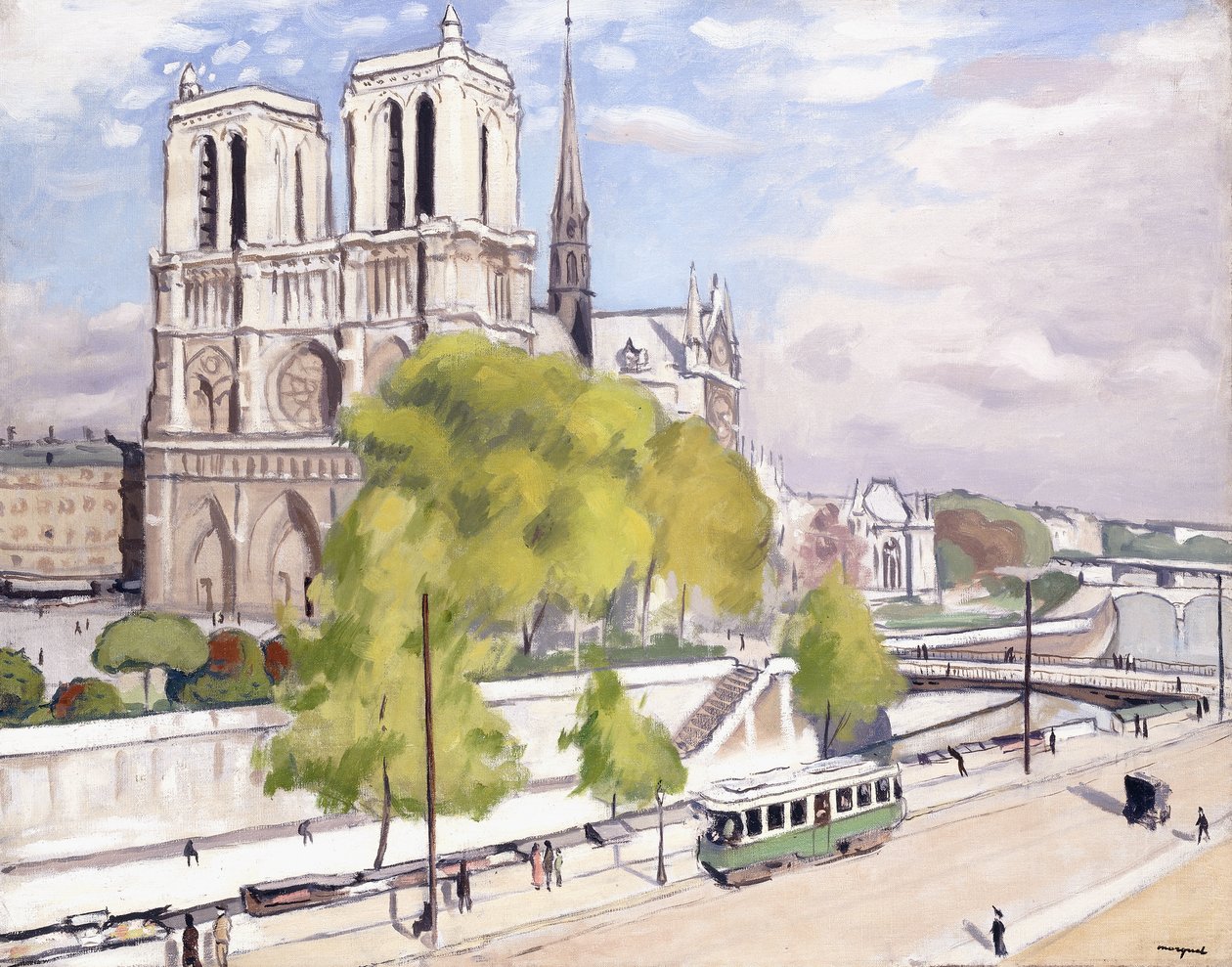 Paříž, Seina a Notre Dame od Albert Marquet