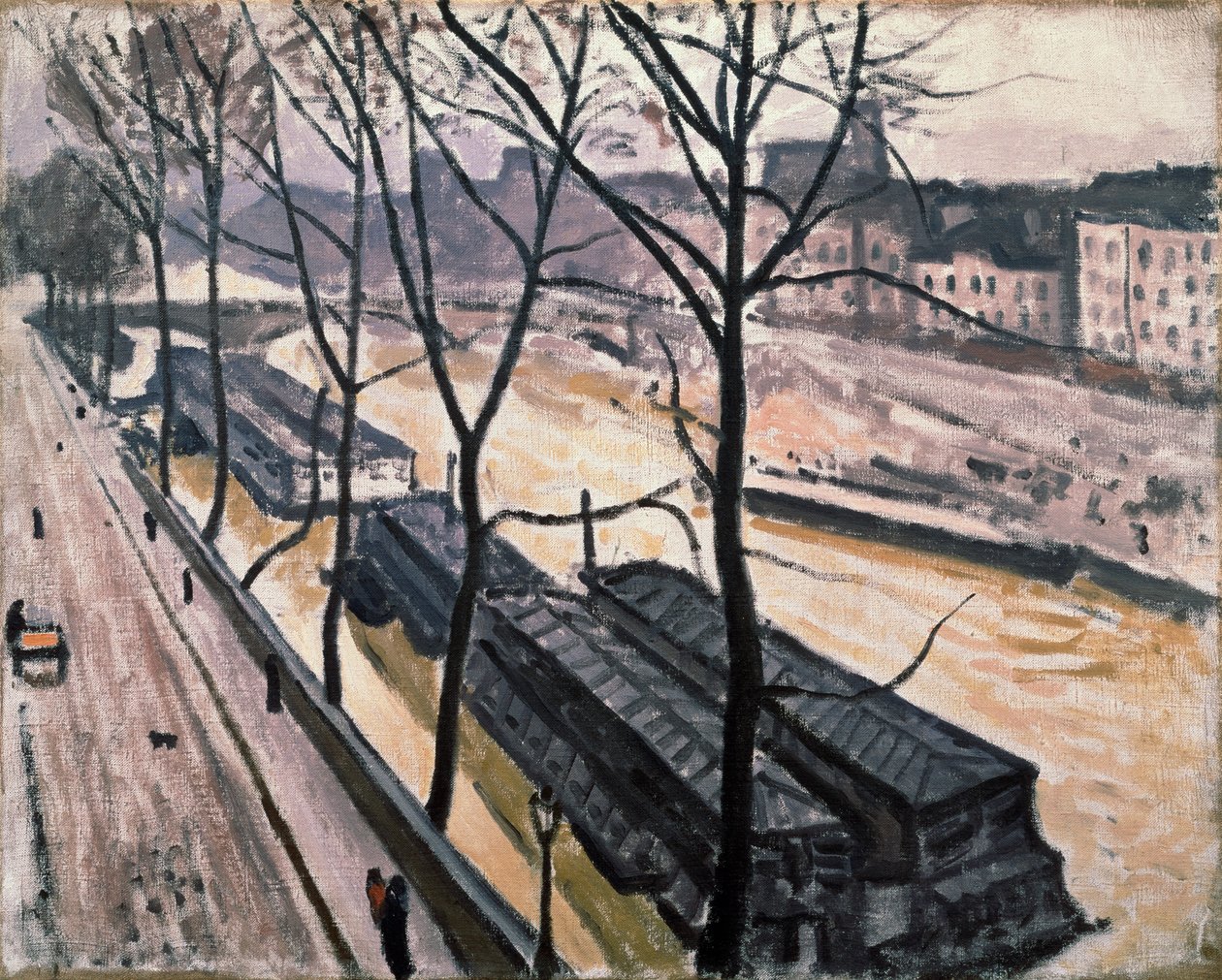 Paříž v zimě. Quai Bourbon, 1907. od Albert Marquet