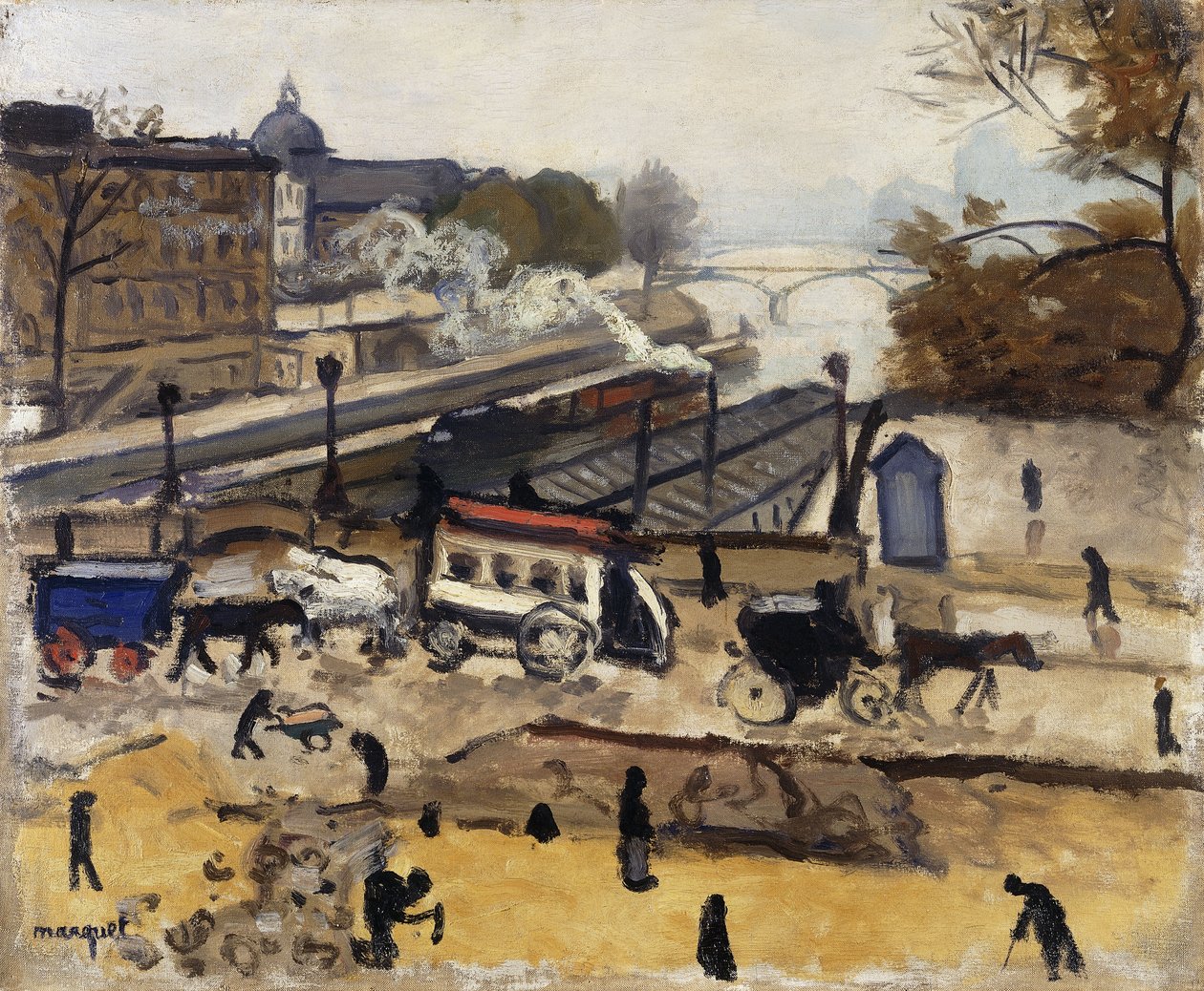 Paříž, Nový most, práce; Paříž, Pont Neuf, funguje od Albert Marquet