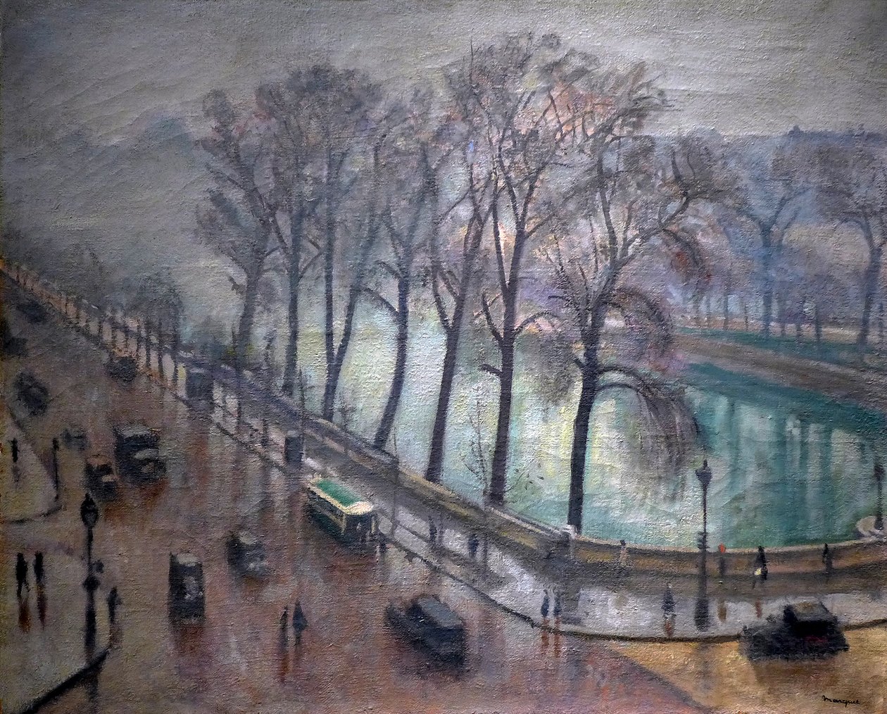 Paříž, Quai Conti na podzim, 20. století (olej na plátně) od Albert Marquet