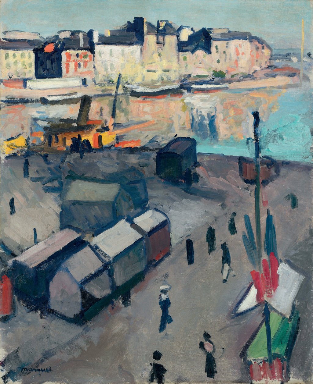 Port du Havre, kolem roku 1907 (olej na plátně) od Albert Marquet