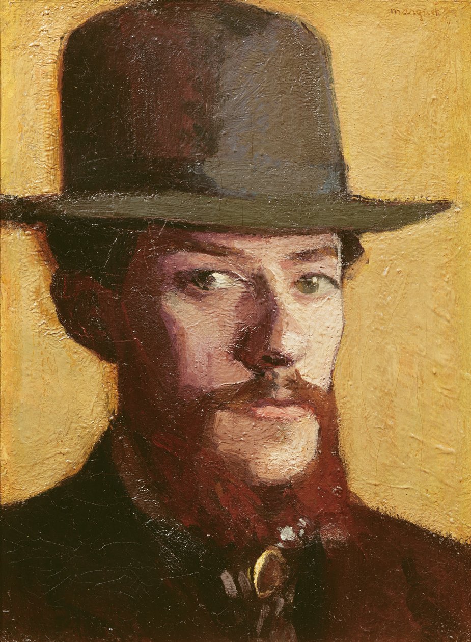 Portrét pana Moulieta v klobouku, kolem roku 1899 (olej na plátně) od Albert Marquet