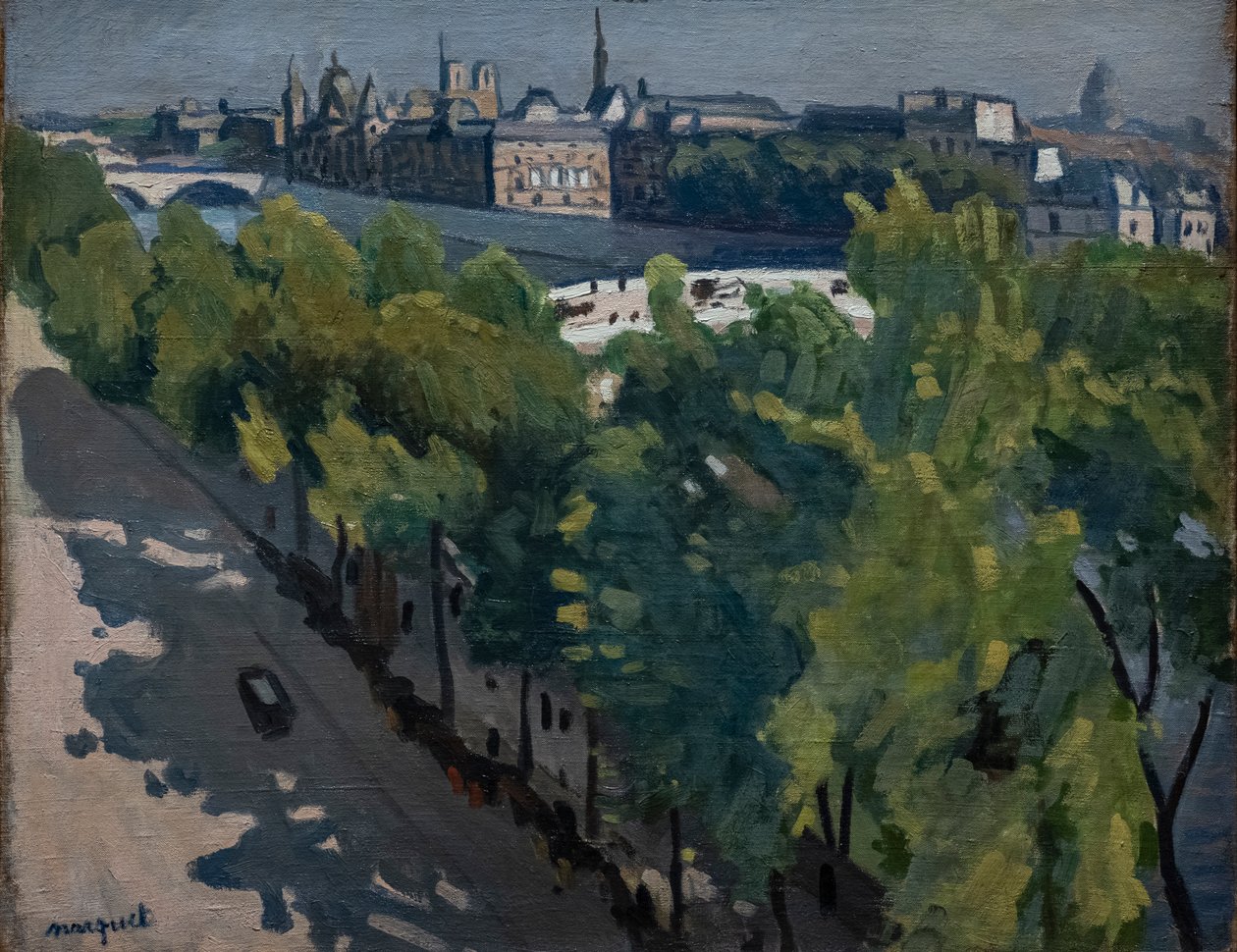 Quai du Louvre, při pohledu na Pont Neuf od Albert Marquet