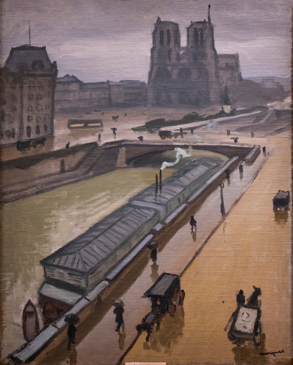 Deštivý den. Notre Dame de Paris od Albert Marquet