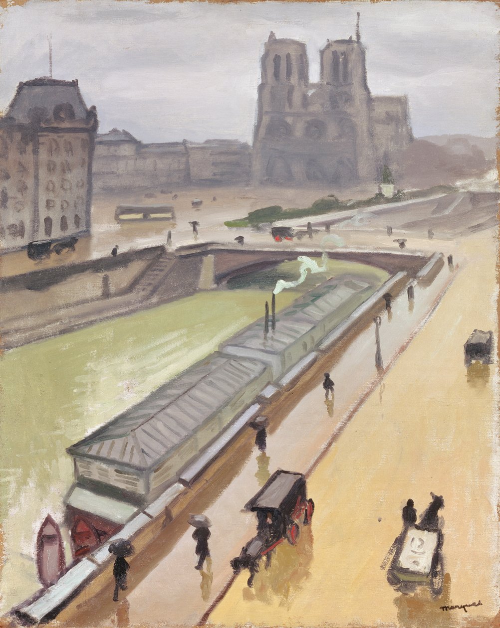 Deštivý den v Paříži od Albert Marquet
