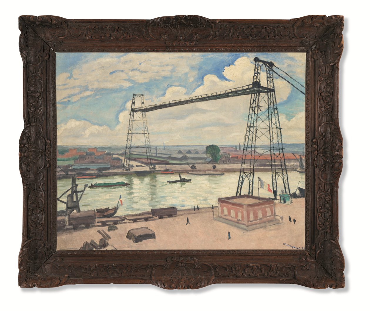 Rouen, transportní most od Albert Marquet