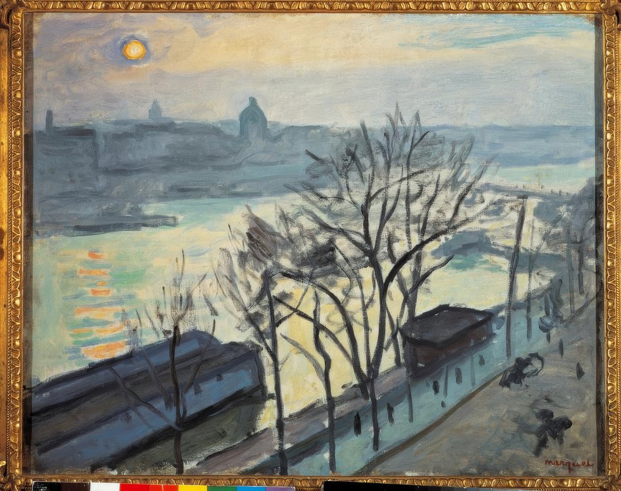 Slunce nad Paříží. Quai du Louvre od Albert Marquet