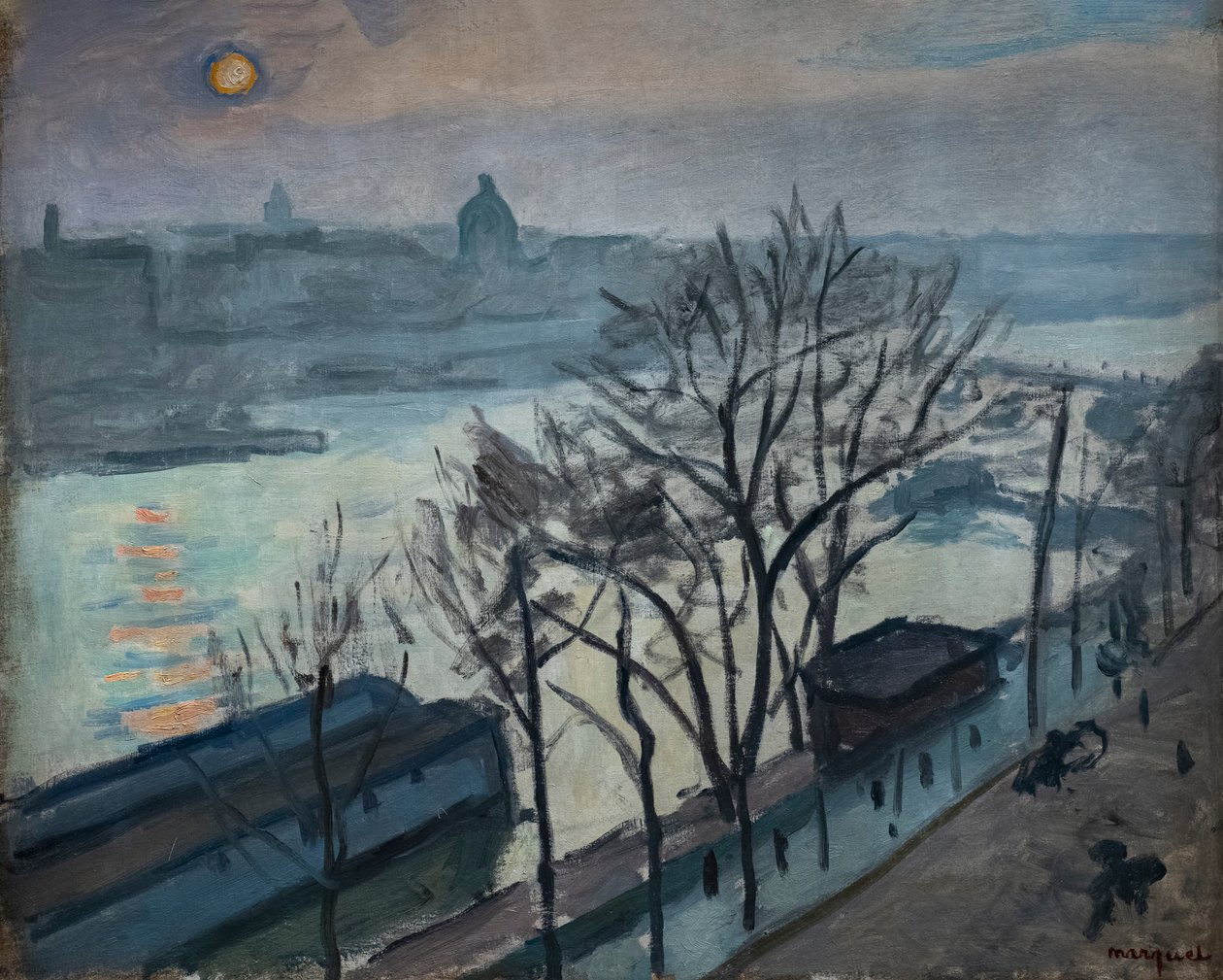 Slunce viděné skrz stromy od Albert Marquet
