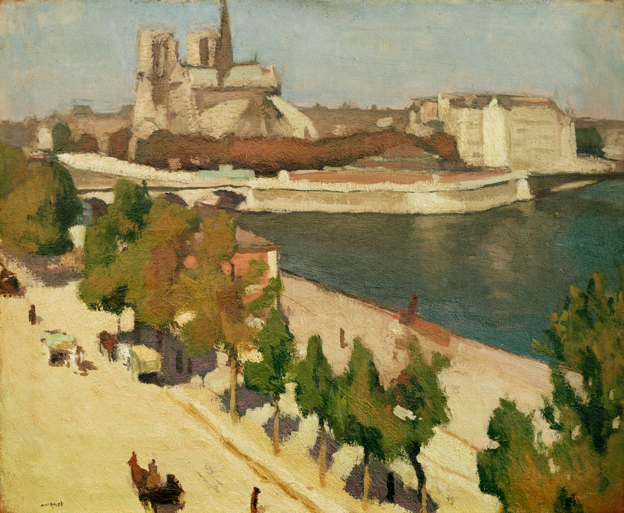 Apsida Notre-Dame, Paříž od Albert Marquet