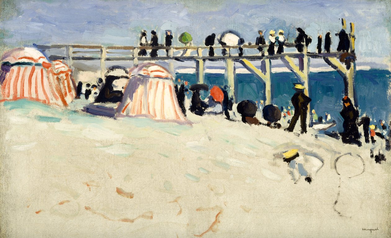 Boardwalk v Sainte-Adresse od Albert Marquet