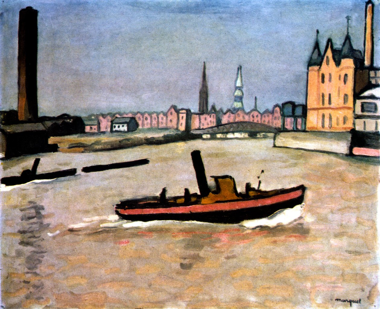 Přístav Hamburk, 1909 od Albert Marquet