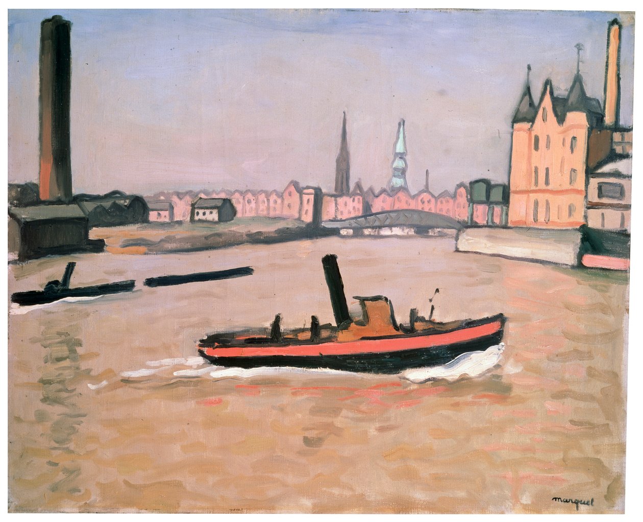 Přístav Hamburk, 1909. od Albert Marquet