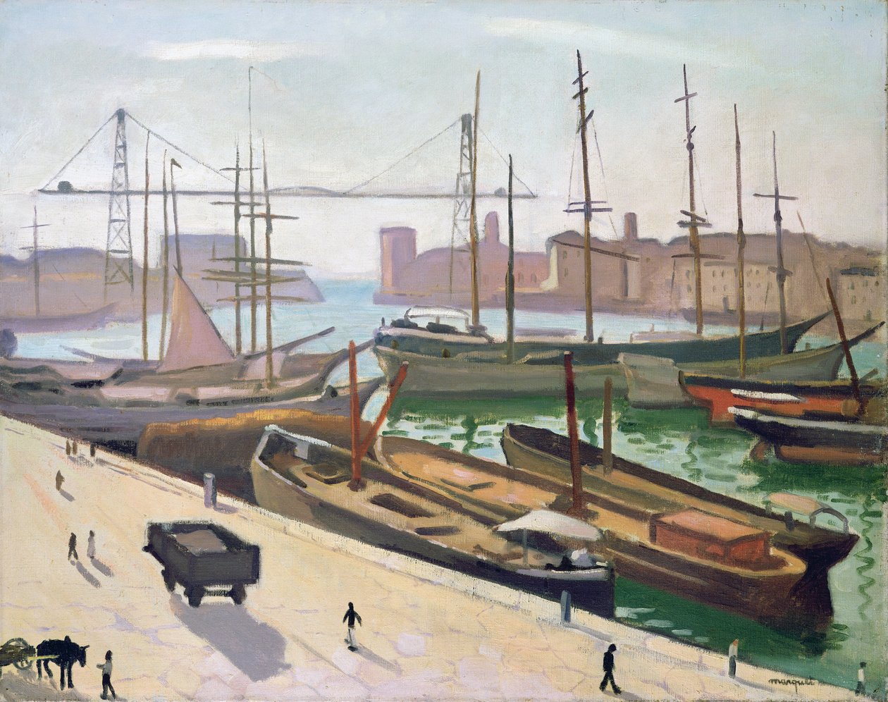 Přístav Marseilles od Albert Marquet