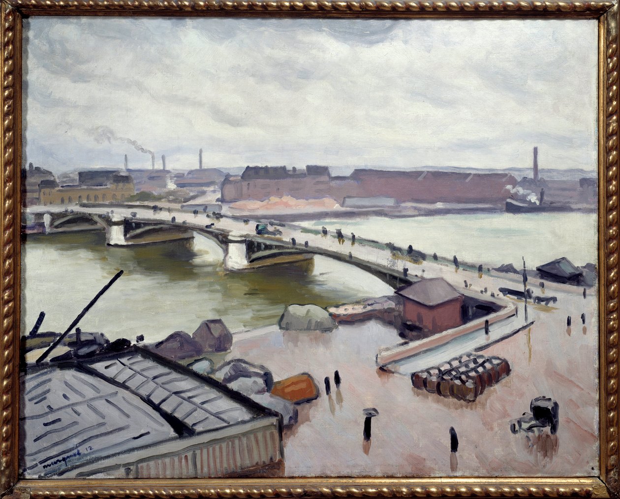 Přístav Rouen od Albert Marquet