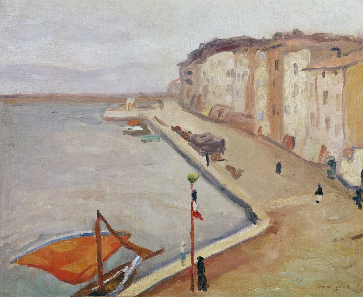 Přístav Saint-Tropez od Albert Marquet