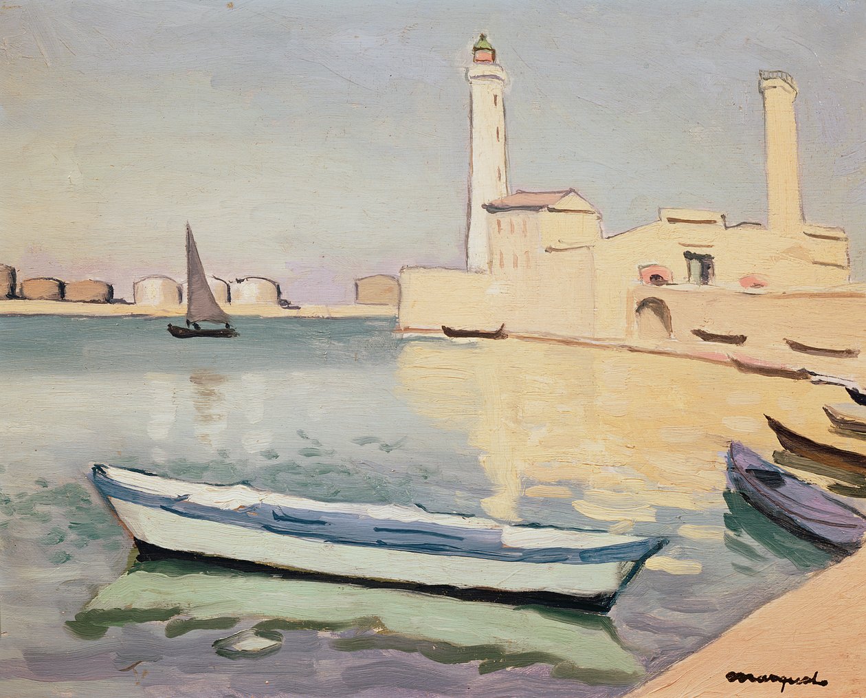 Přístav Sete (olej na plátně) od Albert Marquet