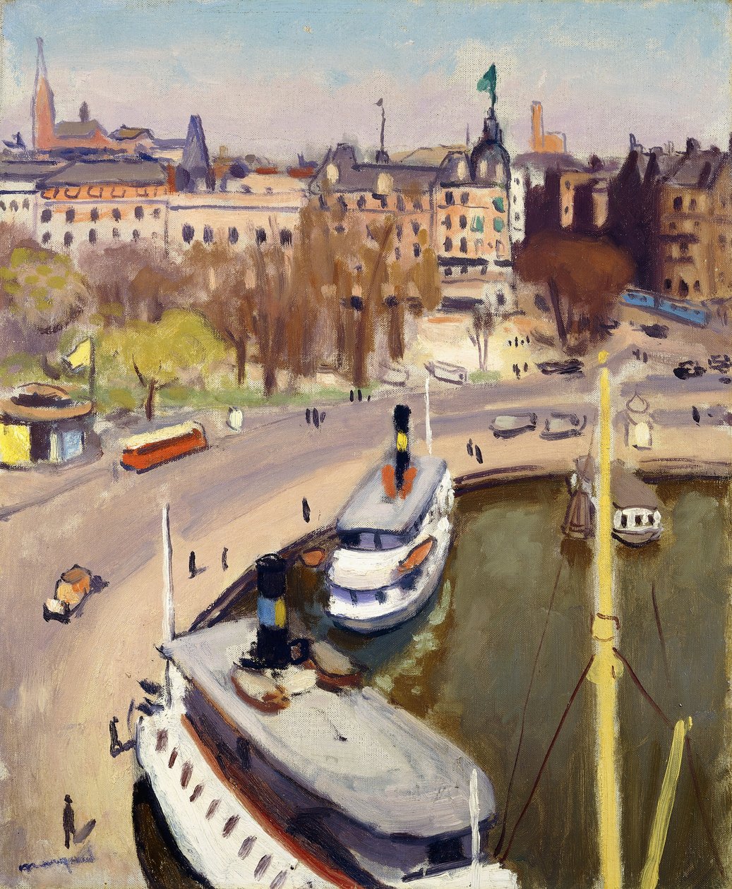 Stockholmský přístav od Albert Marquet