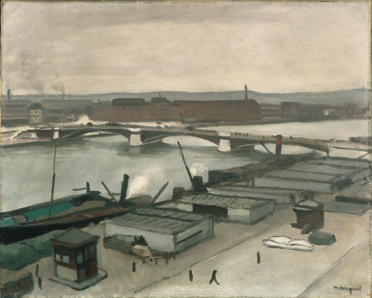 Quays v Rouenu od Albert Marquet