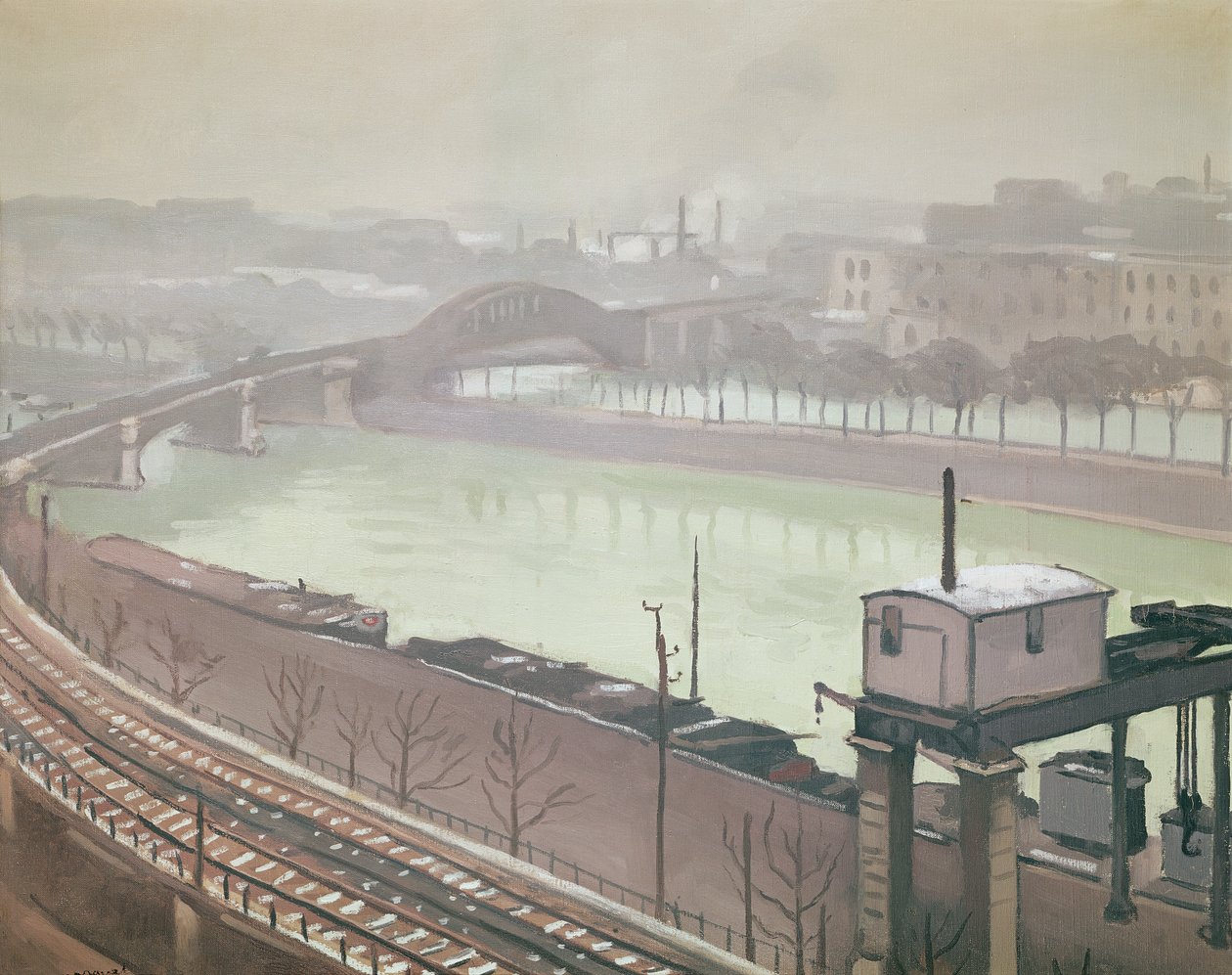 Řeka Seina v Grenelle od Albert Marquet