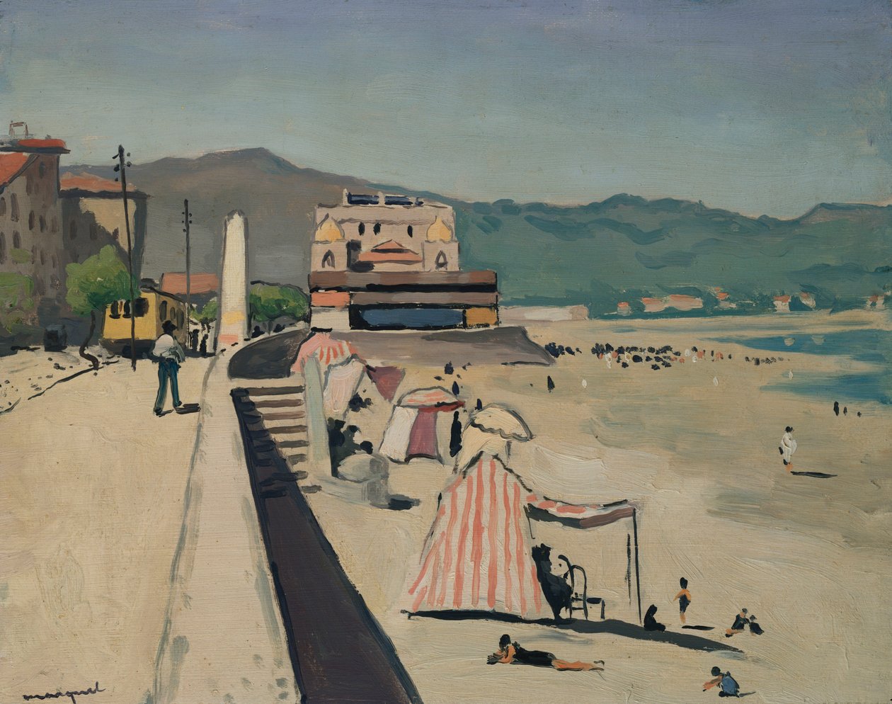Písky Olonne, kolem roku 1926 (olej na panelu) od Albert Marquet