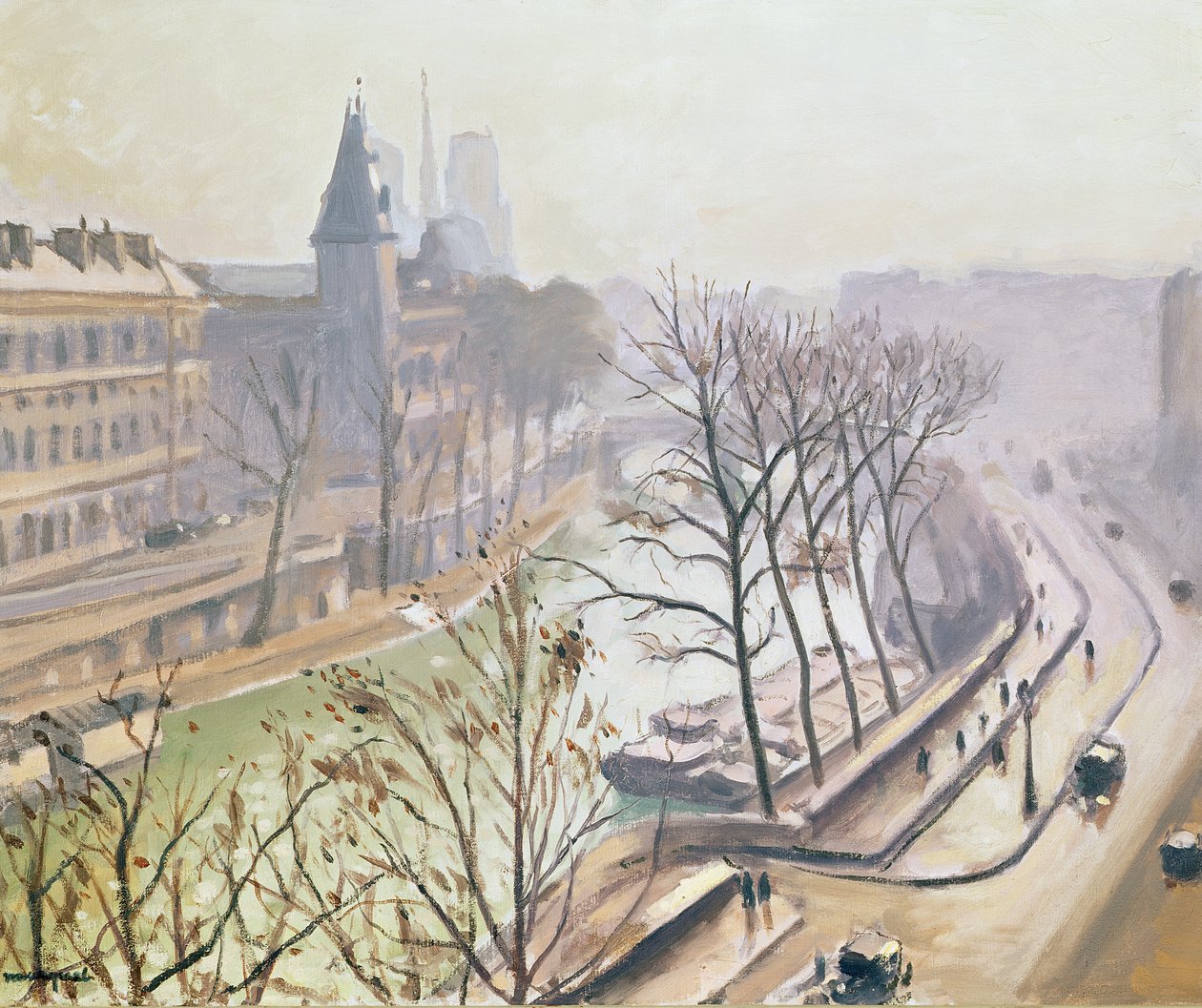 Seina v Paříži (olej na plátně) od Albert Marquet