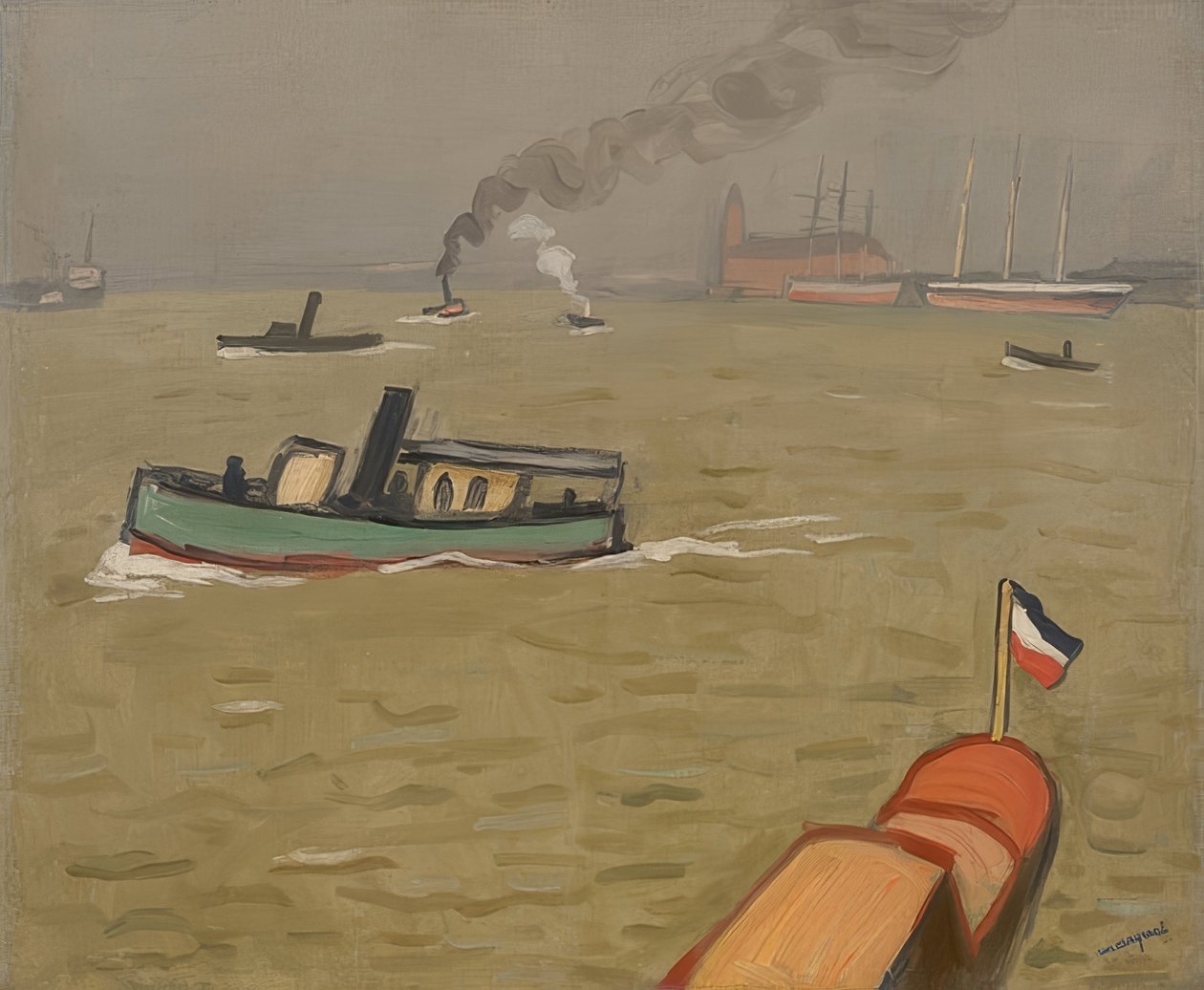Vedette, Hamburk. 1909 od Albert Marquet