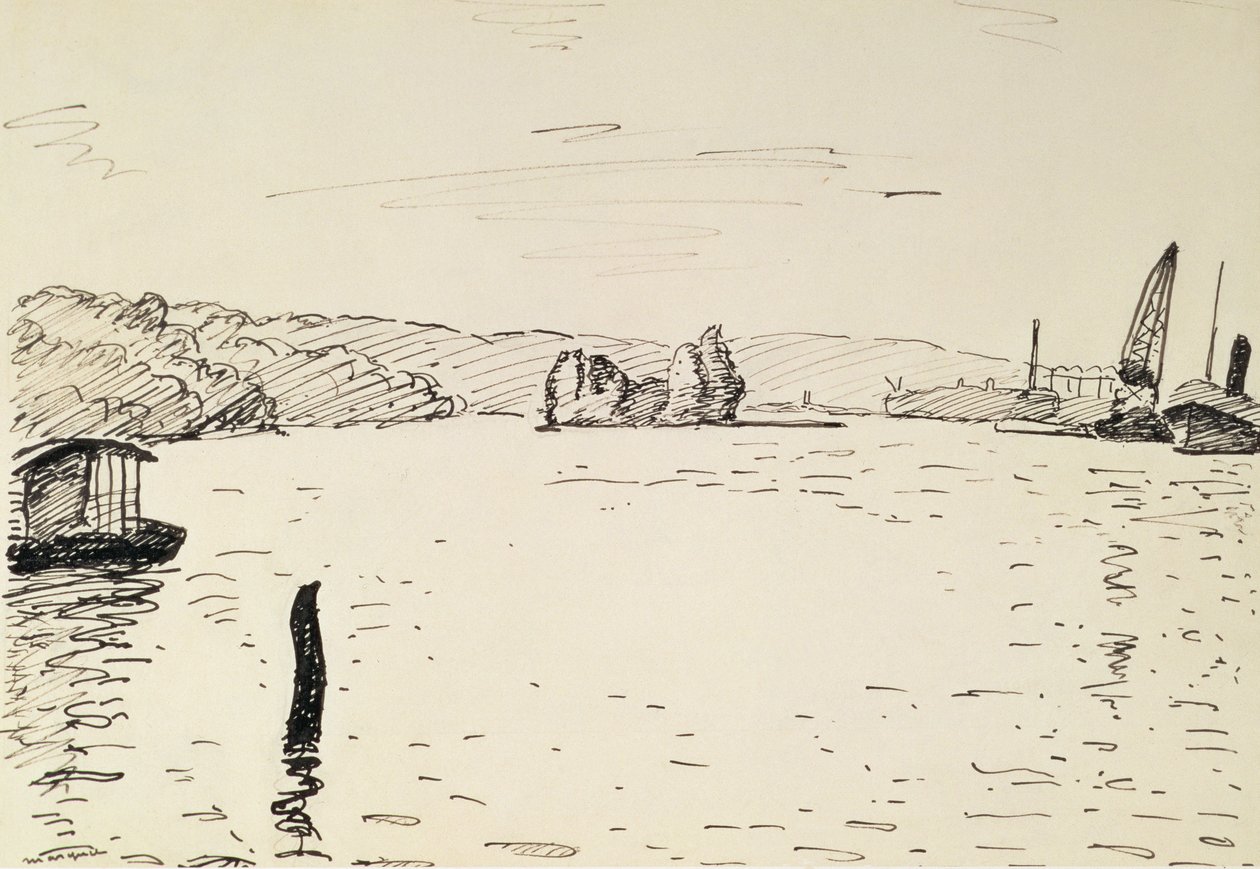 Pohled do okolí Rouenu od Albert Marquet