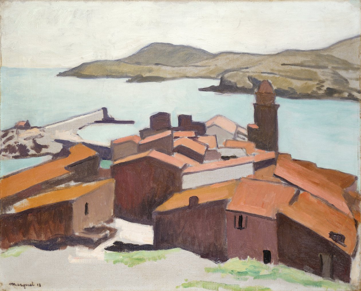 Pohled na Collioure od Albert Marquet