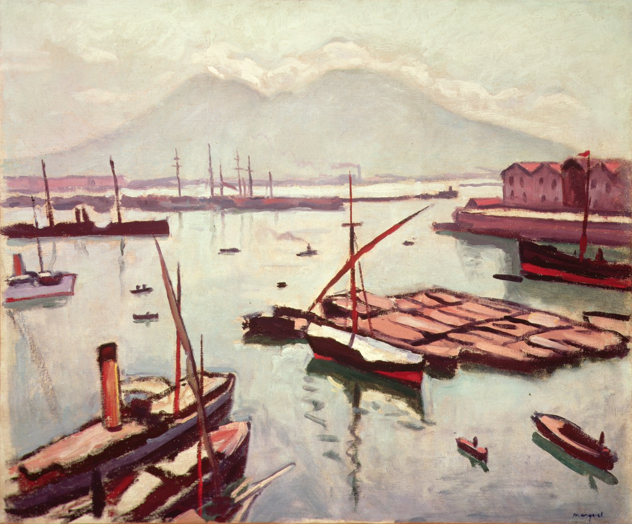Pohled na Neapol (olej na plátně) od Albert Marquet
