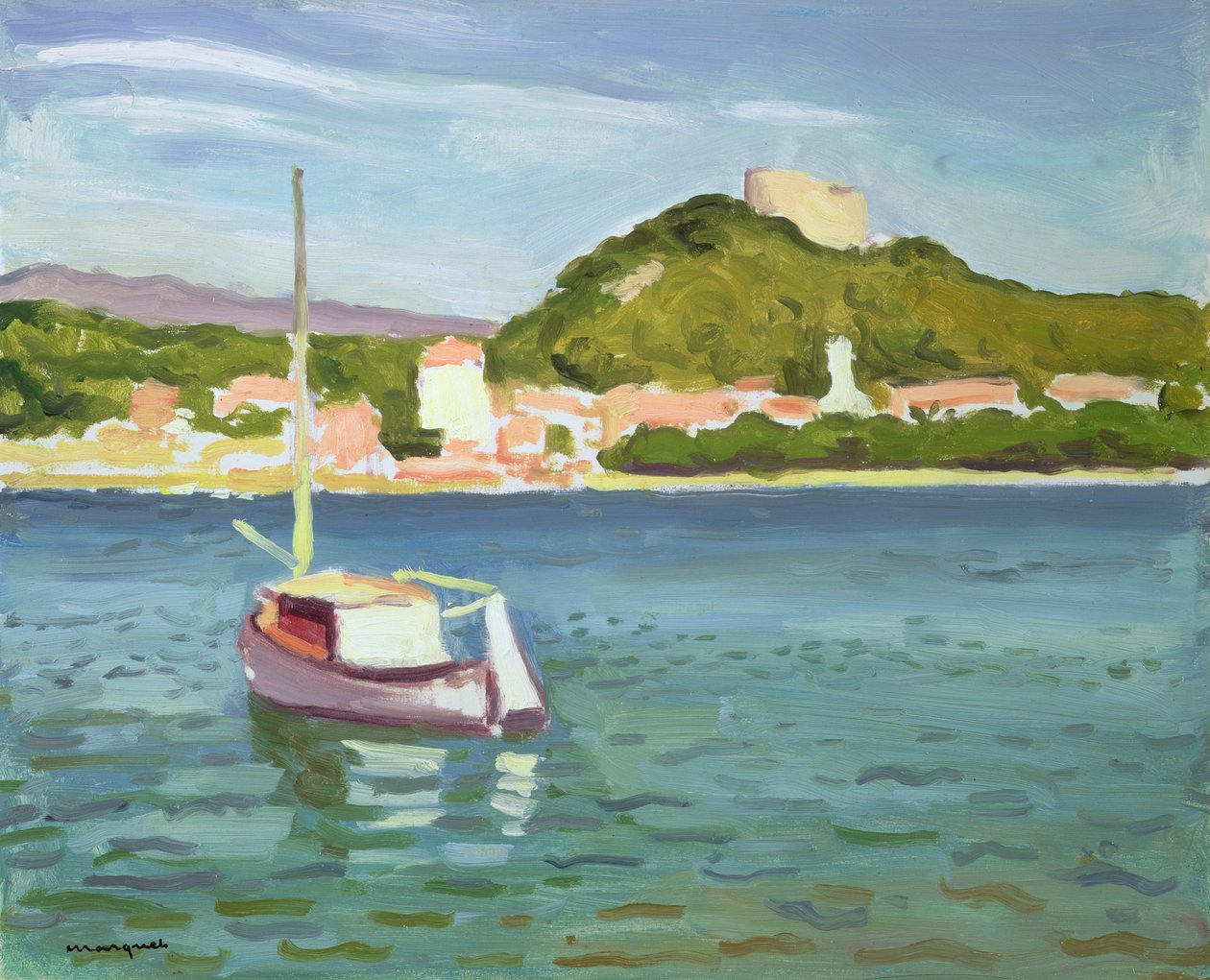 Pohled na Porquerolles od Albert Marquet