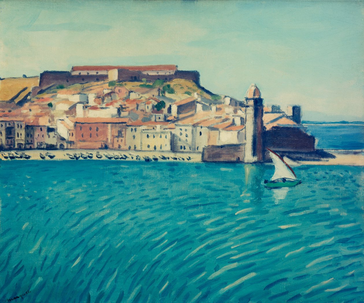 Pohled na přístav Collioure (olej na plátně) od Albert Marquet
