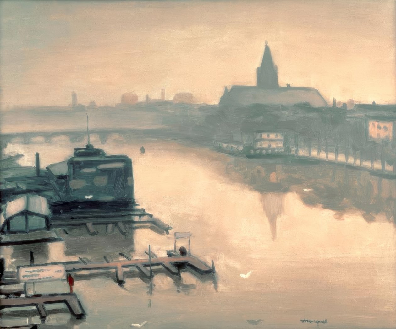 Pohled z Amstelhotelu od Albert Marquet