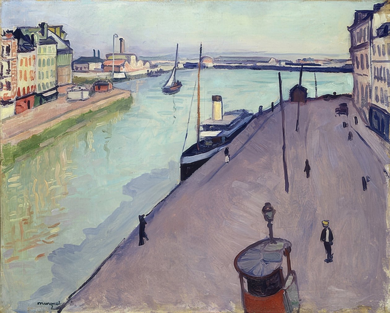 Pohled na přístav Le Havre (Le quai de Notre-Dame). Ehm 1911 od Albert Marquet