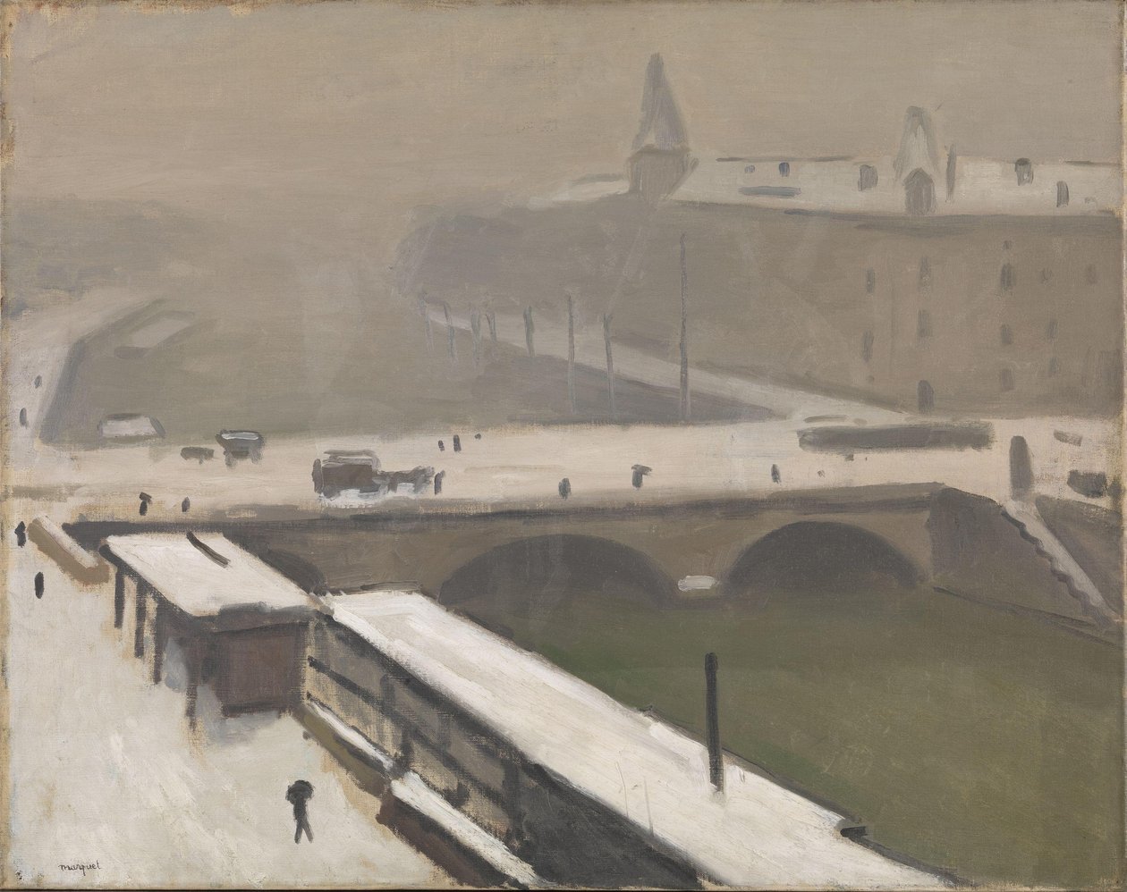 Zima u Seiny, cca 1900-16 (olej na plátně) od Albert Marquet