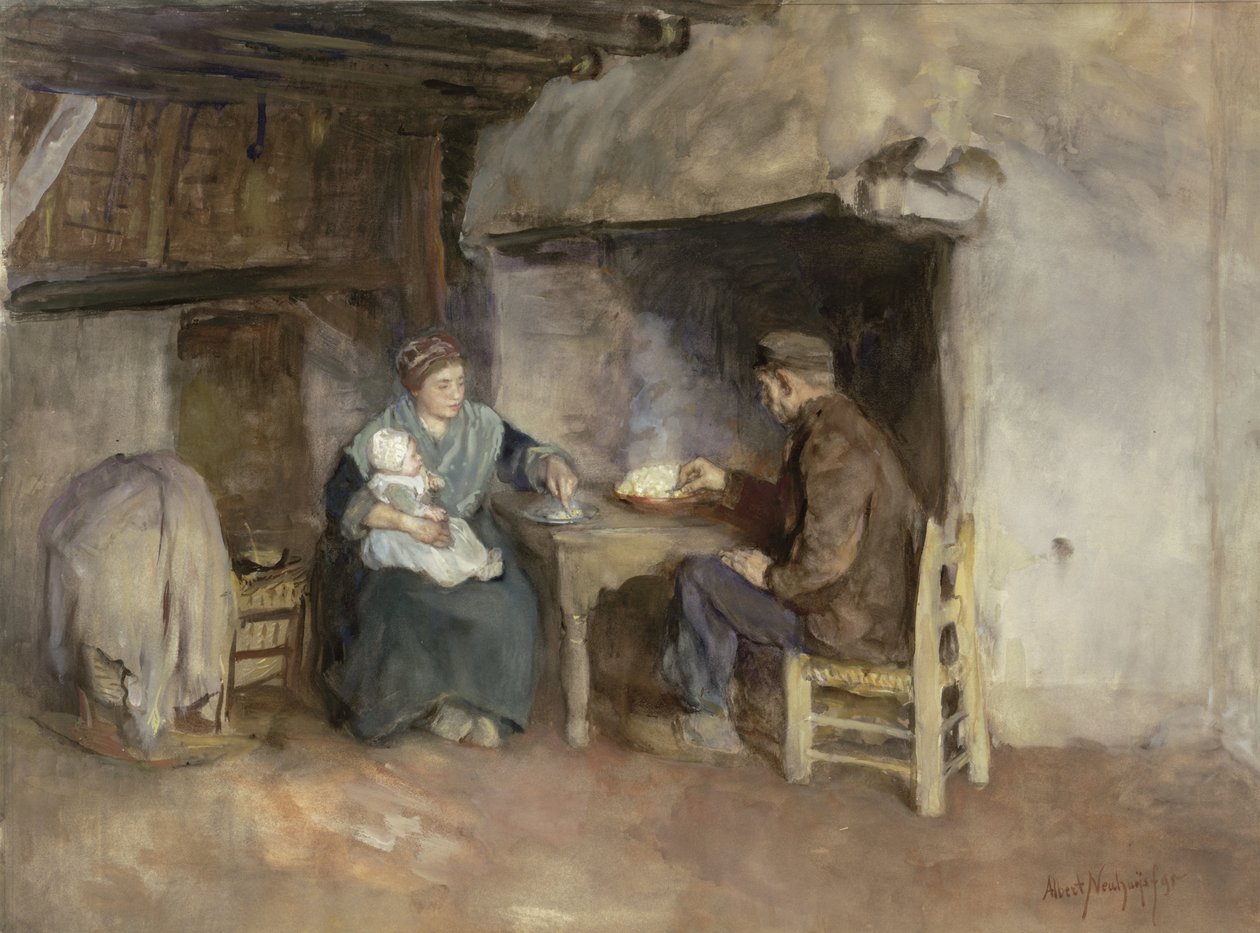 Oběd v selské rodině od Albert  Neuhuys