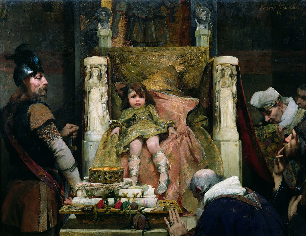 Pocta Clovisovi II (635-657) od Albert Pierre Rene Maignan