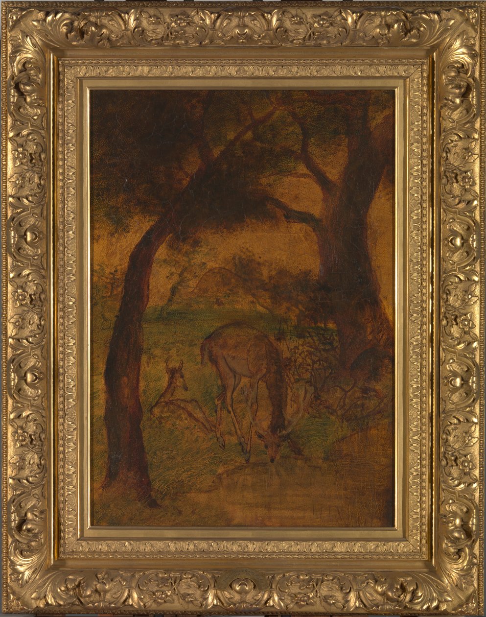 A Stag Drinking, ca. 70. léta 19. století. od Albert Pinkham Ryder
