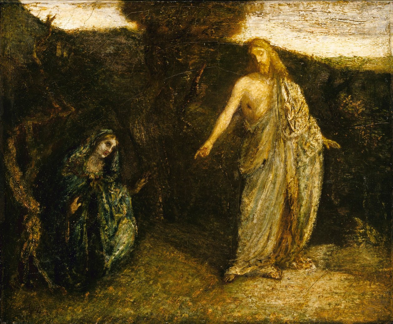 Zjevení Krista Marii od Albert Pinkham Ryder