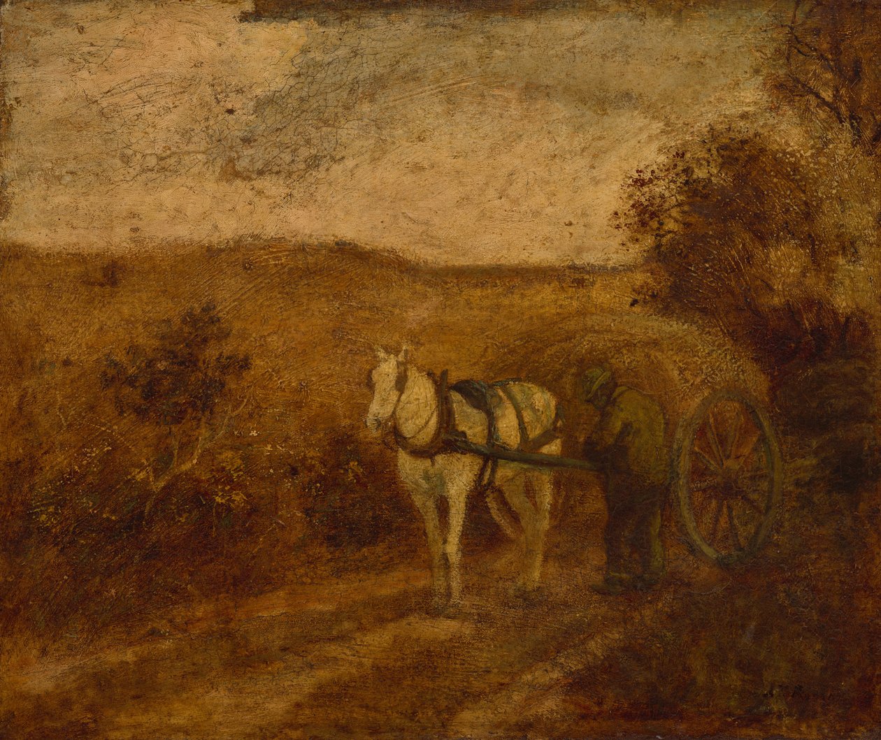 Mending the Harness, střední až pozdní 70. léta 19. století. od Albert Pinkham Ryder