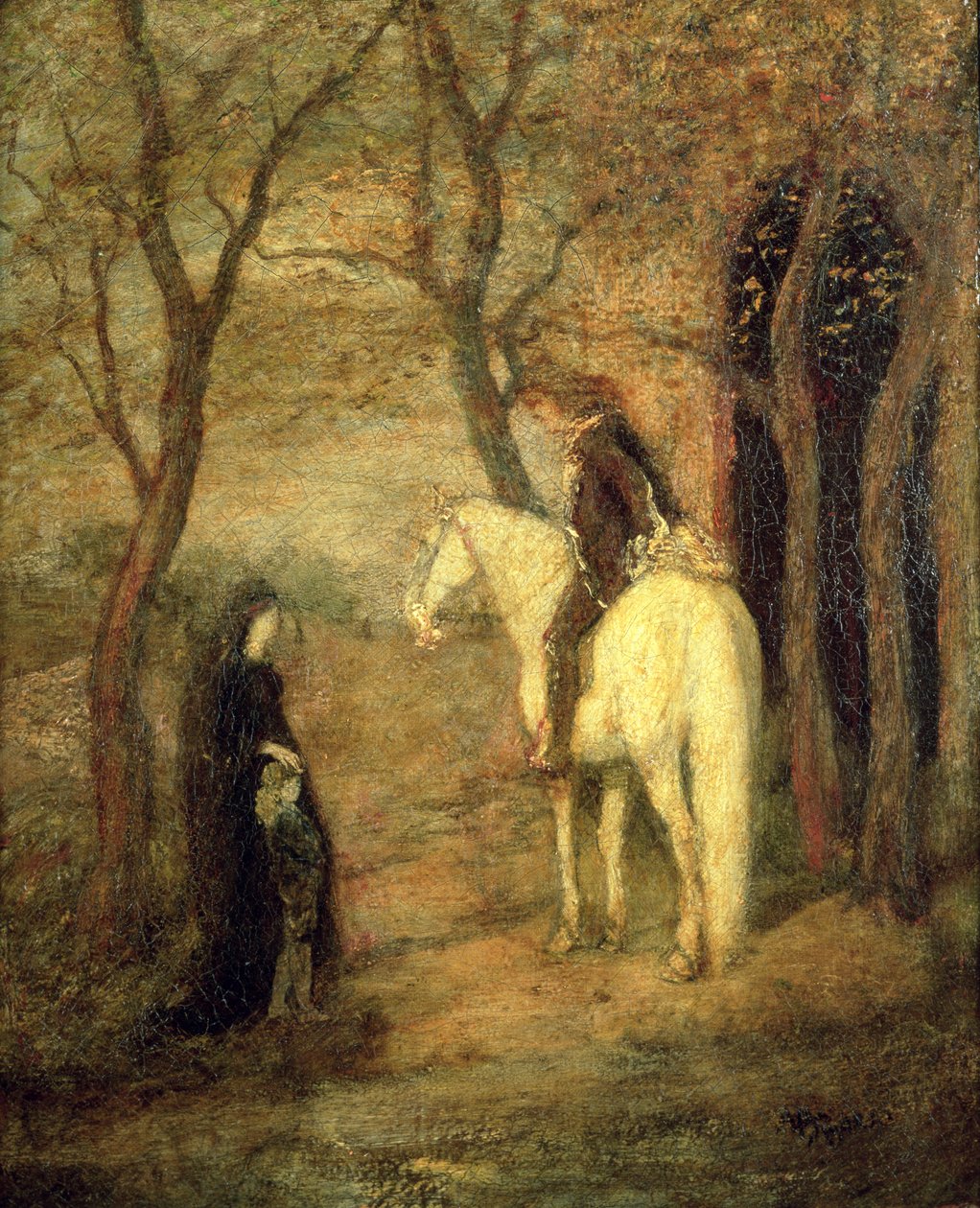 Setkání u silnice od Albert Pinkham Ryder