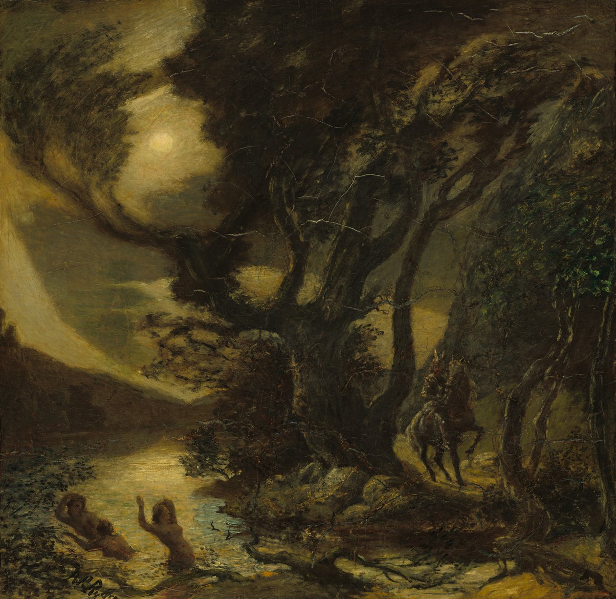 Siegfried a Rýnské panny od Albert Pinkham Ryder