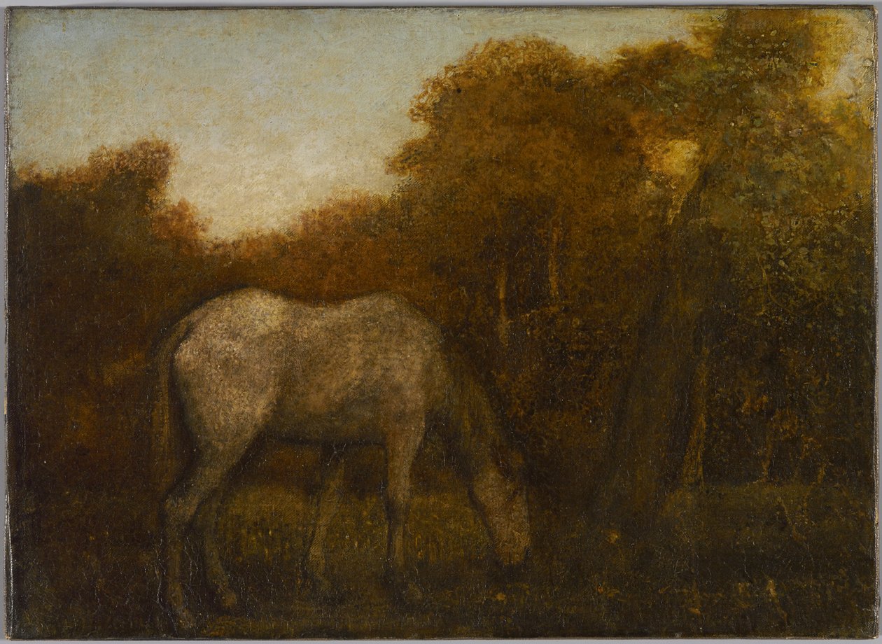 Pasoucí se kůň, polovina 70. let 19. století od Albert Pinkham Ryder