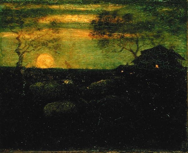 The Sheepfold, konec 70. let 19. století (olej na plátně) od Albert Pinkham Ryder