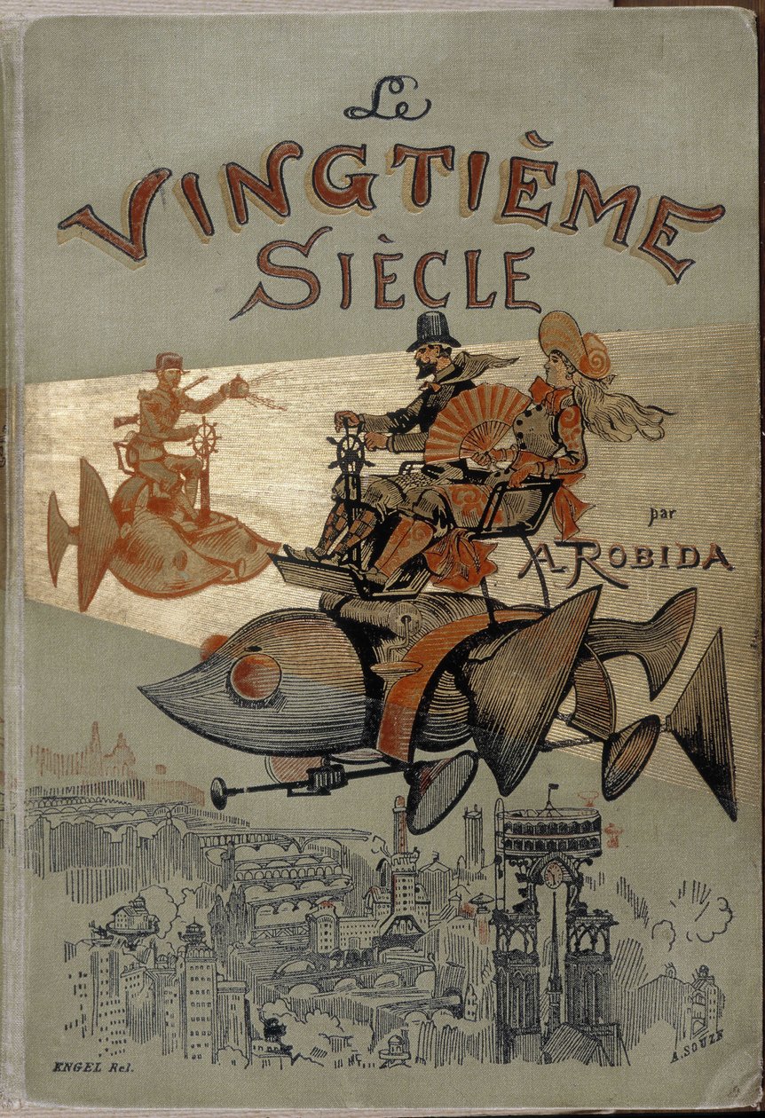 Obálka knihy ""Dvacáté století"" od Robidy od Albert Robida
