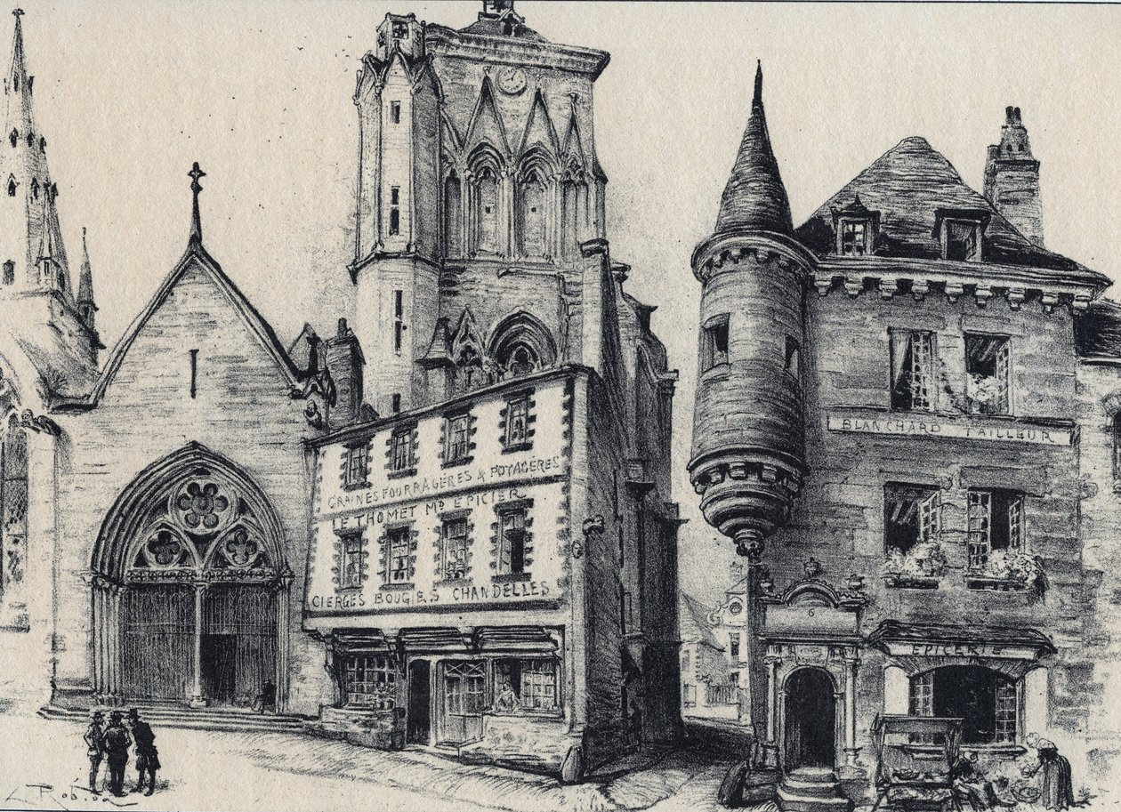 Grand rue de Guingamp v departementu Cotes-d
